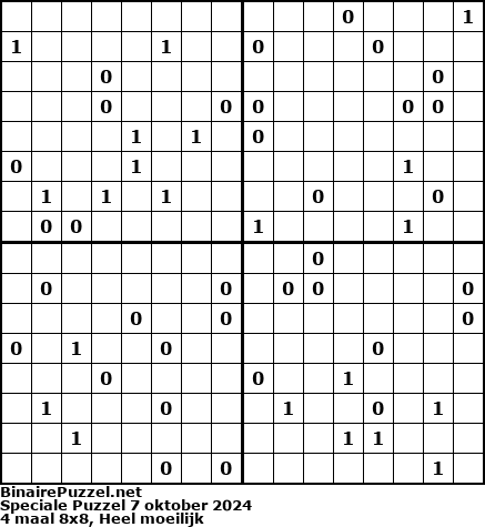 Binaire Puzzel