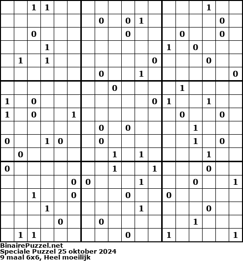 Binaire Puzzel