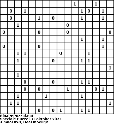 Binaire Puzzel