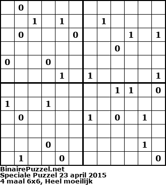 Binaire Puzzel