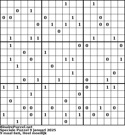 Binaire Puzzel