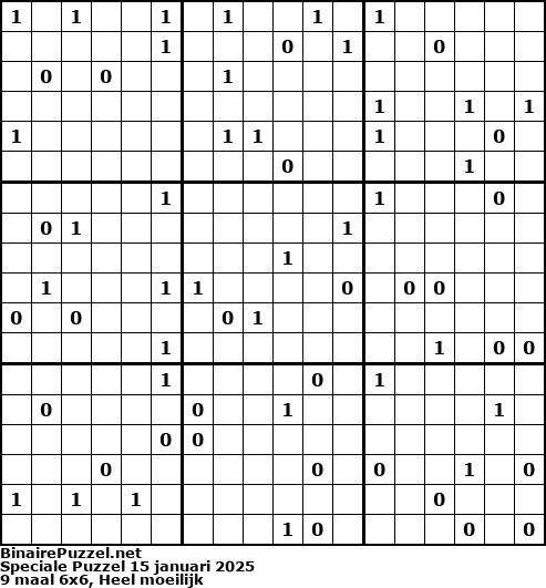 Binaire Puzzel