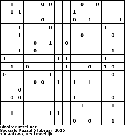 Binaire Puzzel