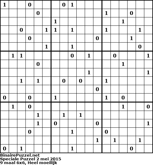 Binaire Puzzel