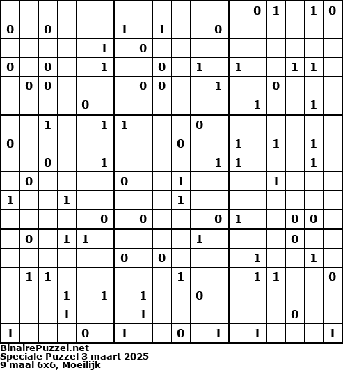 Binaire Puzzel