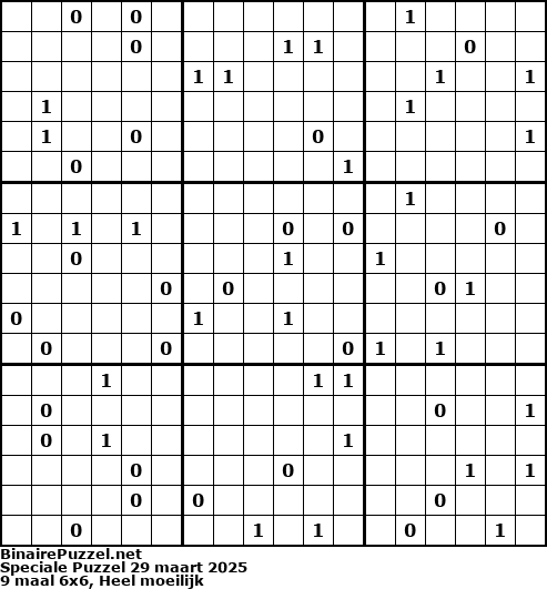 Binaire Puzzel