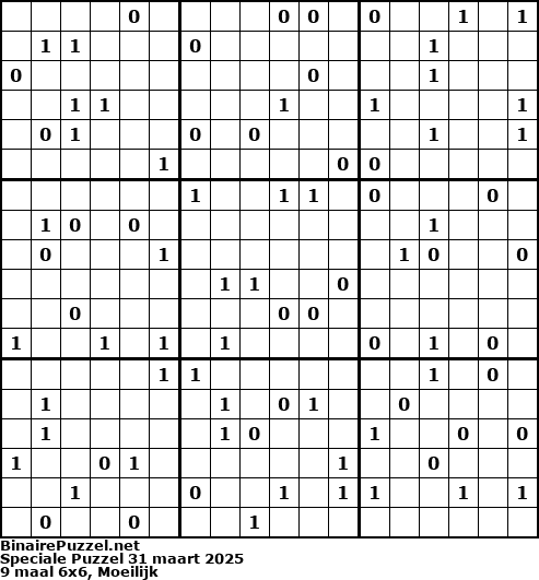 Binaire Puzzel