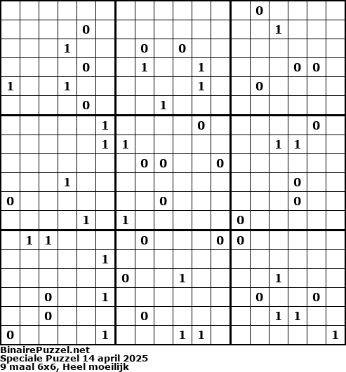 Binaire Puzzel