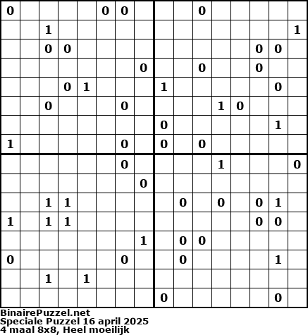 Binaire Puzzel