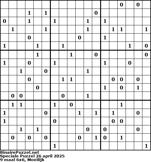 Binaire Puzzel