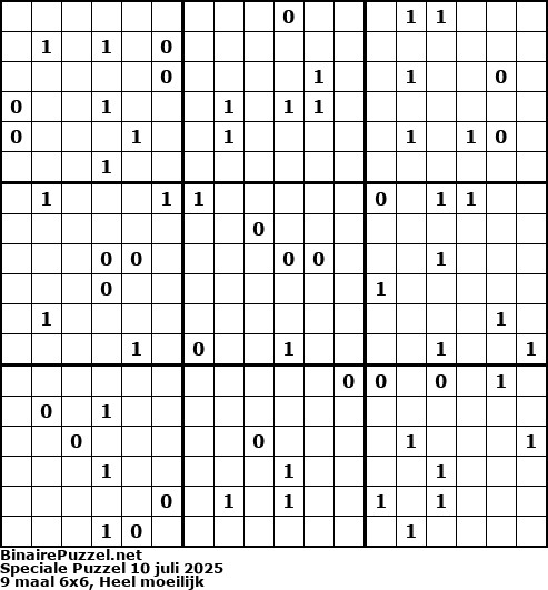 Binaire Puzzel