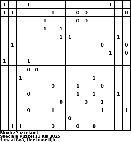 Binaire Puzzel