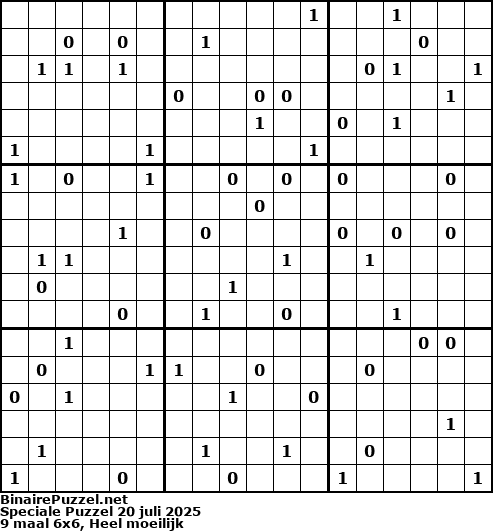 Binaire Puzzel