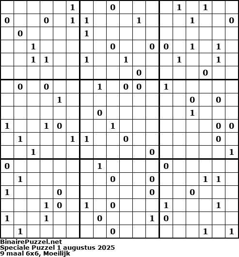 Binaire Puzzel