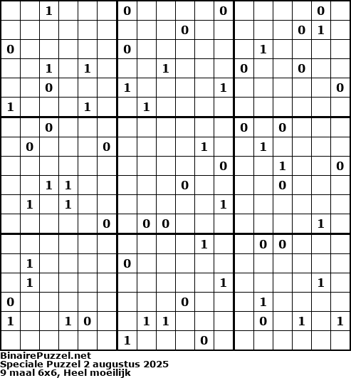 Binaire Puzzel