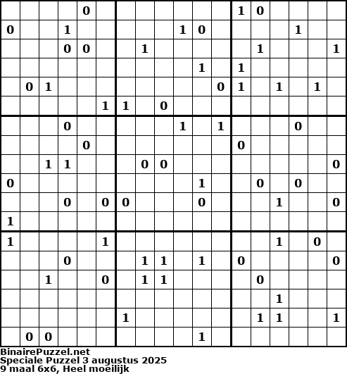 Binaire Puzzel