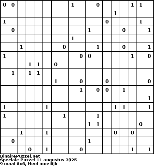 Binaire Puzzel