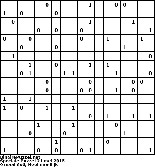 Binaire Puzzel