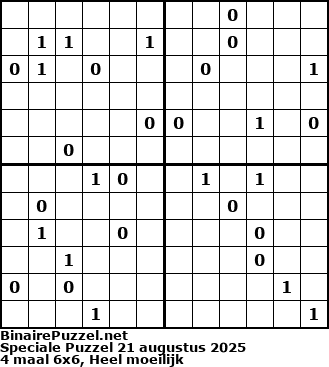 Binaire Puzzel