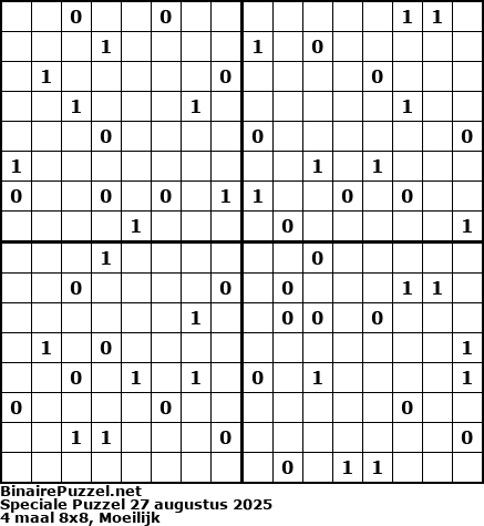 Binaire Puzzel