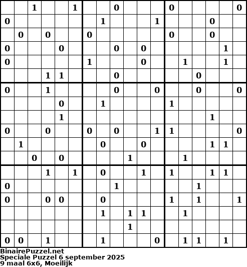 Binaire Puzzel