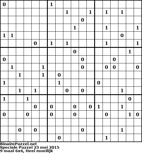 Binaire Puzzel