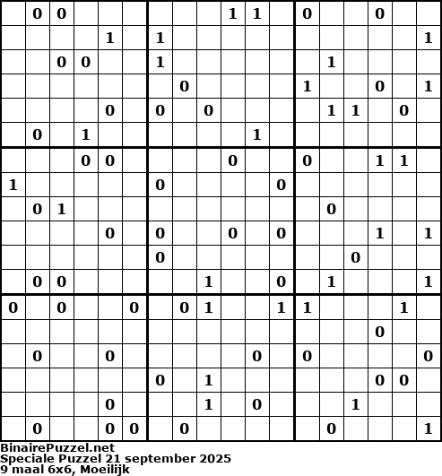 Binaire Puzzel