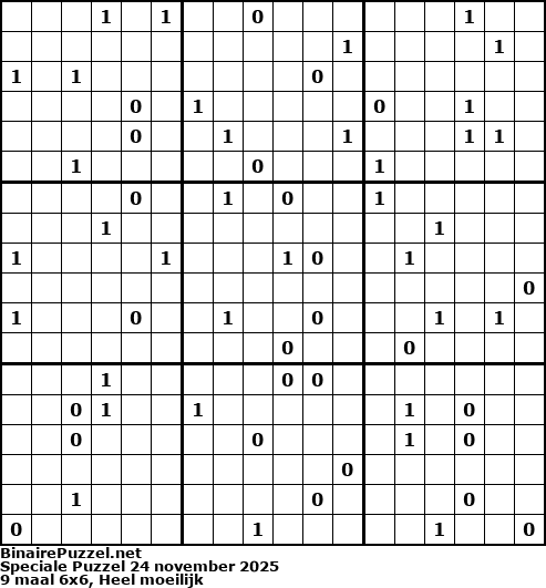 Binaire Puzzel
