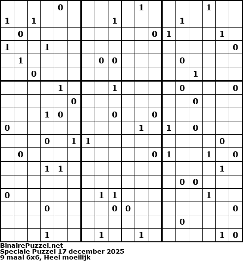 Binaire Puzzel