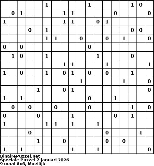 Binaire Puzzel