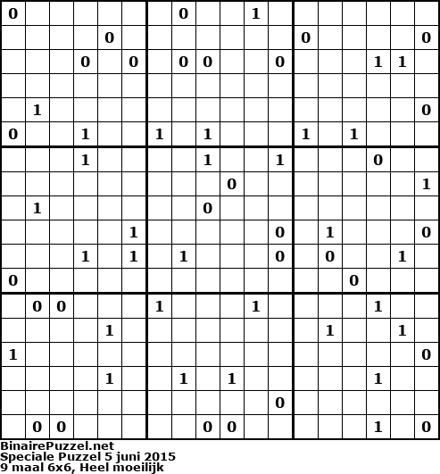 Binaire Puzzel