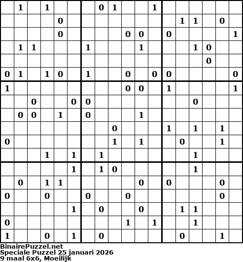 Binaire Puzzel