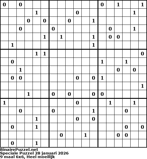 Binaire Puzzel