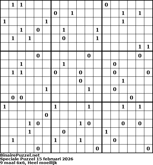 Binaire Puzzel