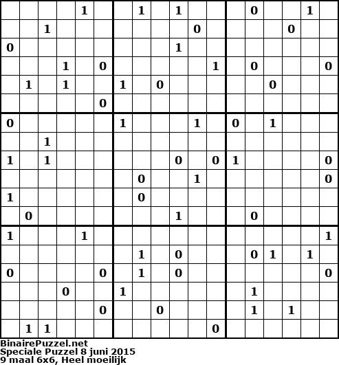 Binaire Puzzel