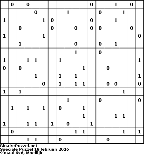 Binaire Puzzel
