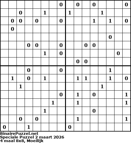 Binaire Puzzel