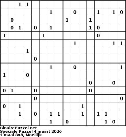 Binaire Puzzel