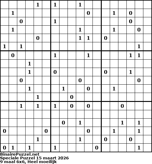 Binaire Puzzel