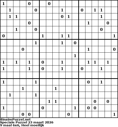 Binaire Puzzel