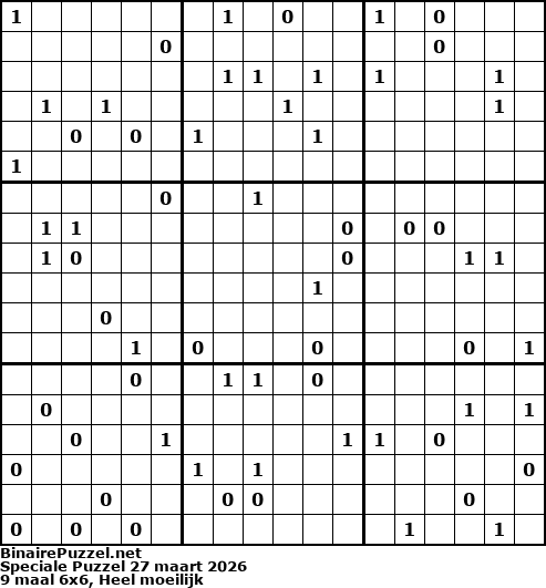Binaire Puzzel