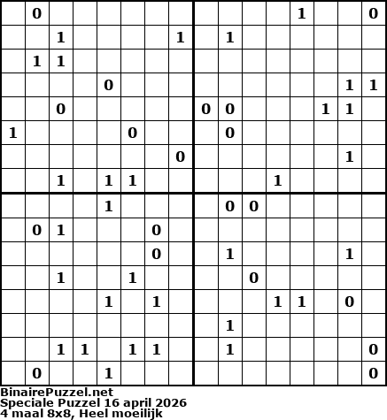 Binaire Puzzel