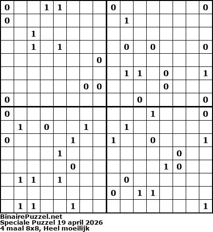 Binaire Puzzel