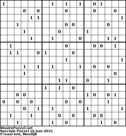 Binaire Puzzel