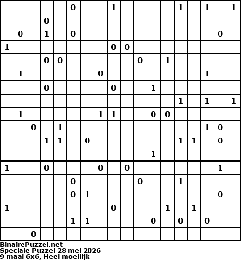 Binaire Puzzel