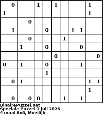 Binaire Puzzel