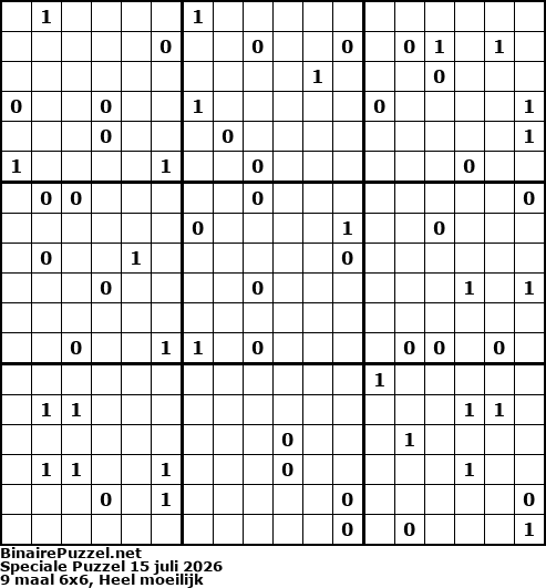 Binaire Puzzel