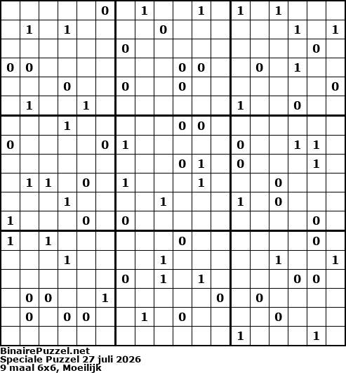 Binaire Puzzel