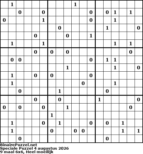 Binaire Puzzel