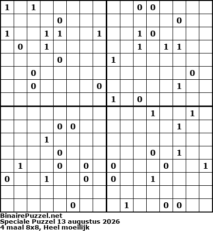 Binaire Puzzel
